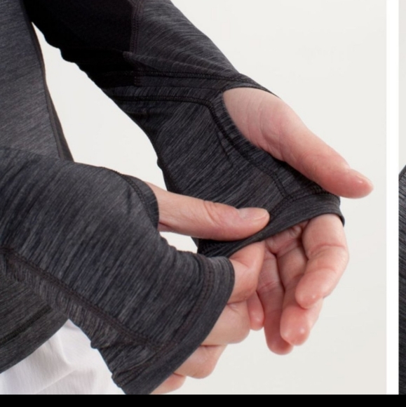 Nwot Lululemon Run: In The Sun Long Sleeve Black and grey - Picture 3 of 11